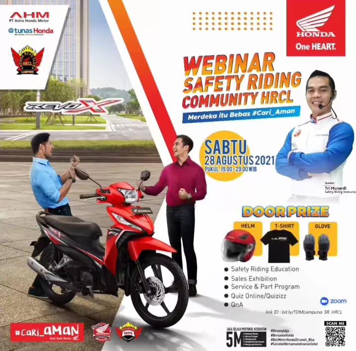 Webinar Safety Riding Bersama Community HRCL
